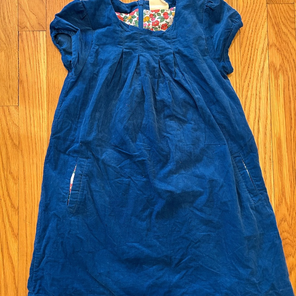 Mini Boden 7/8 Blue Dress
